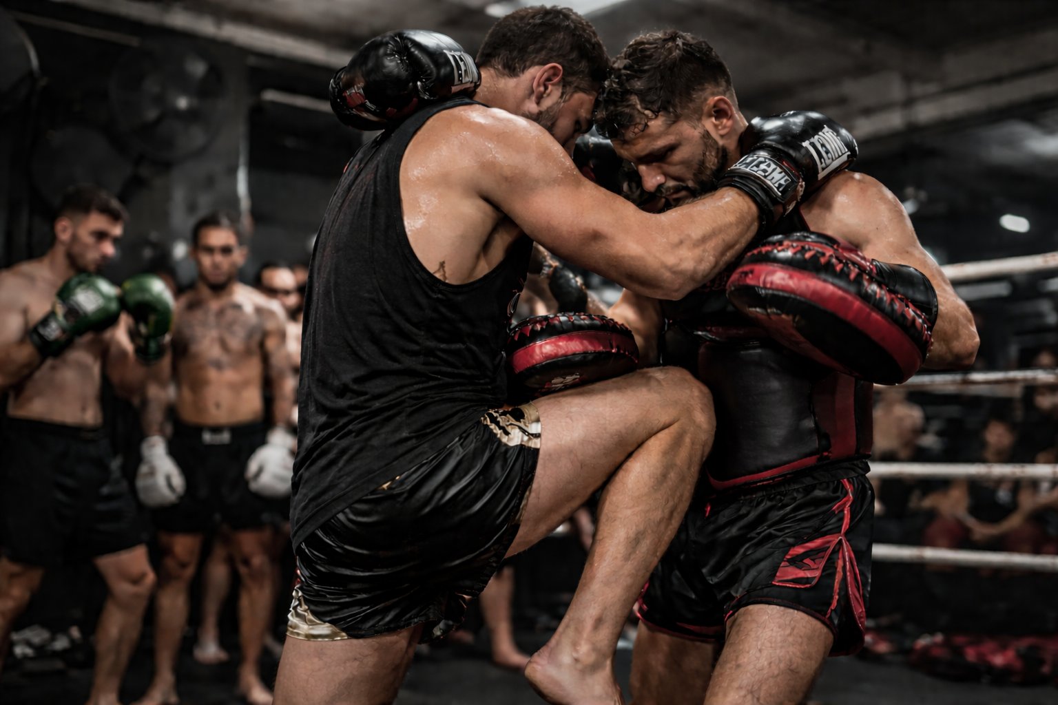 Corso Muay Thai Monza — clinch allenamento ring palestra